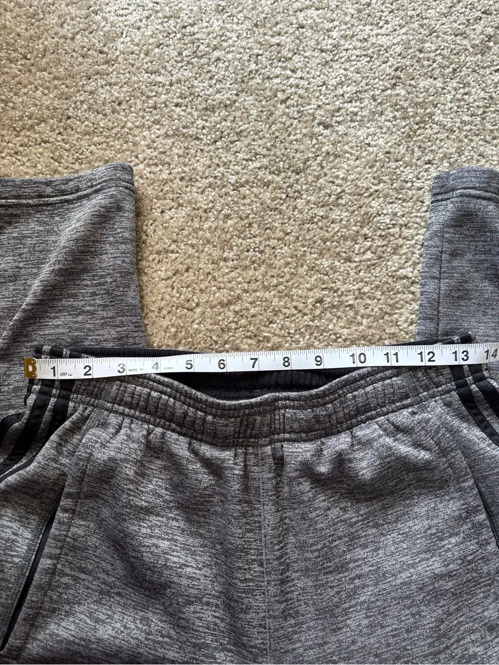 grey adidas climawarm trackpants